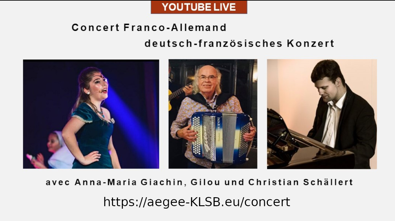 Deutsch-französisches Online Konzert / Concert Franco-Allemand